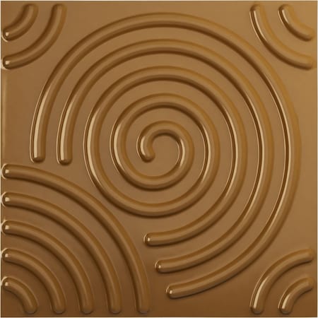 19 5/8in. W X 19 5/8in. H Spiral EnduraWall Decorative 3D Wall Panel Covers 2.67 Sq. Ft.